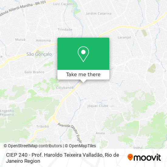 CIEP 240 - Prof. Haroldo Teixeira Valladão map
