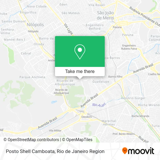 Posto Shell Camboata map