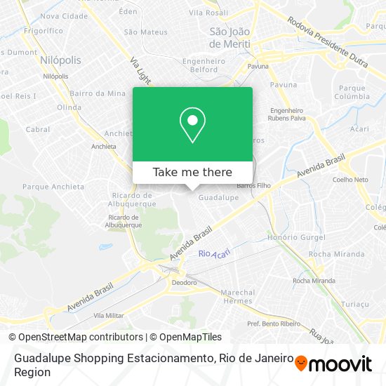 Guadalupe Shopping Estacionamento map