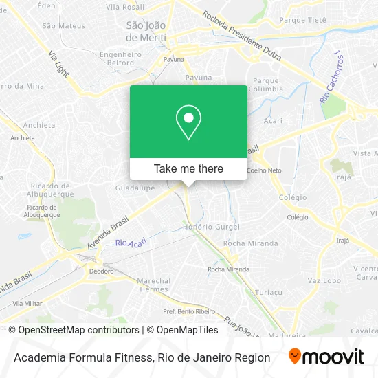 Academia Formula Fitness map