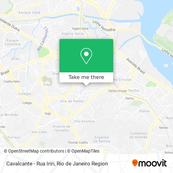 Cavalcante - Rua Iriri map