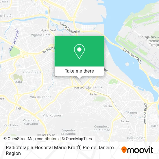 Radioterapia Hospital Mario Krörff map