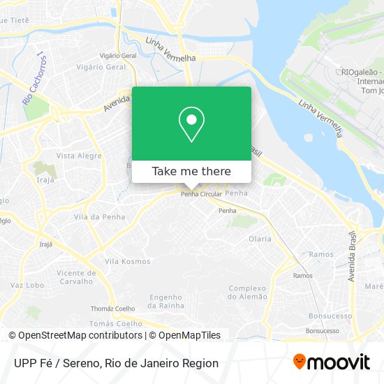 Mapa UPP Fé / Sereno