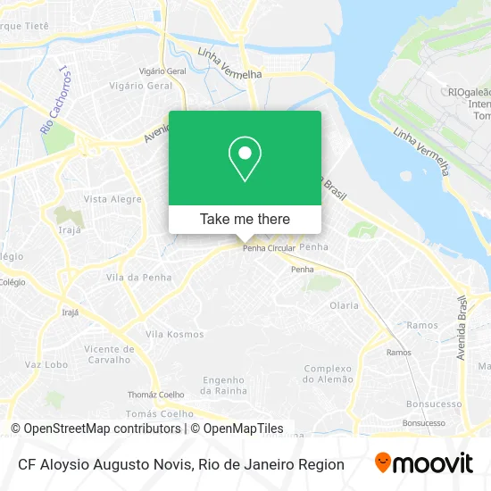 CF Aloysio Augusto Novis map