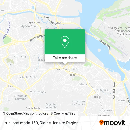 rua josé maria 150 map