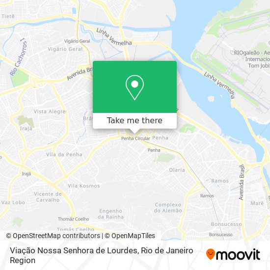 Viação Nossa Senhora de Lourdes map