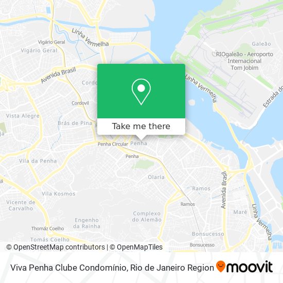 Viva Penha Clube Condomínio map