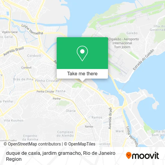 duque de caxia, jardim gramacho map