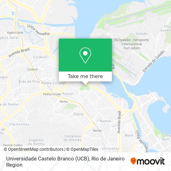 Universidade Castelo Branco (UCB) map