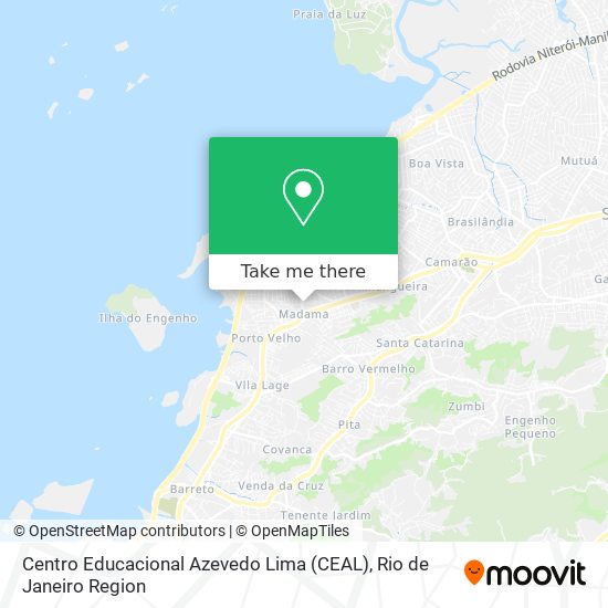 Mapa Centro Educacional Azevedo Lima (CEAL)