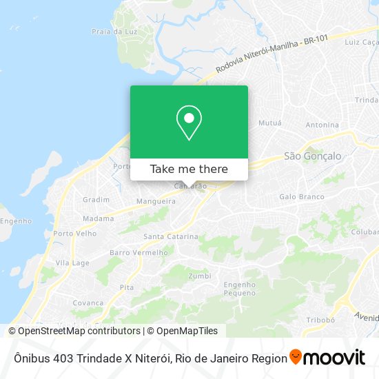 Ônibus 403 Trindade X Niterói map