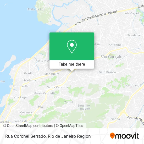 Rua Coronel Serrado map