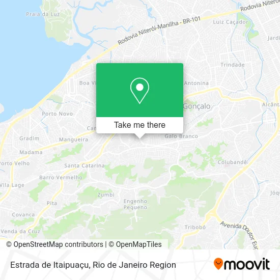 Estrada de Itaipuaçu map