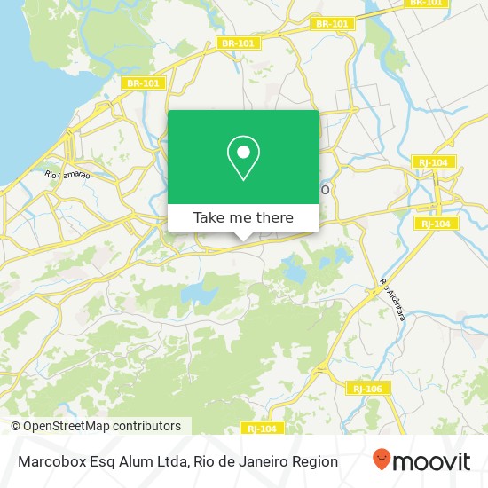 Mapa Marcobox Esq Alum Ltda