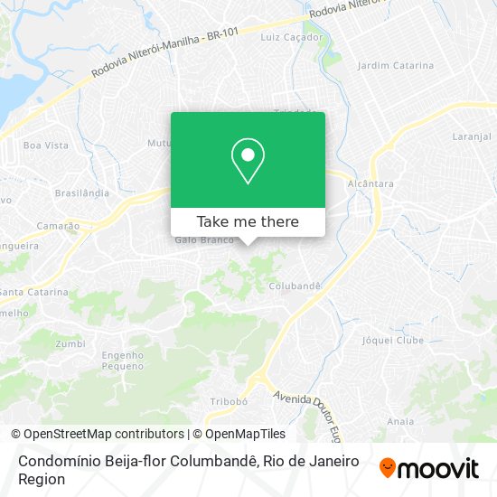 Condomínio Beija-flor Columbandê map