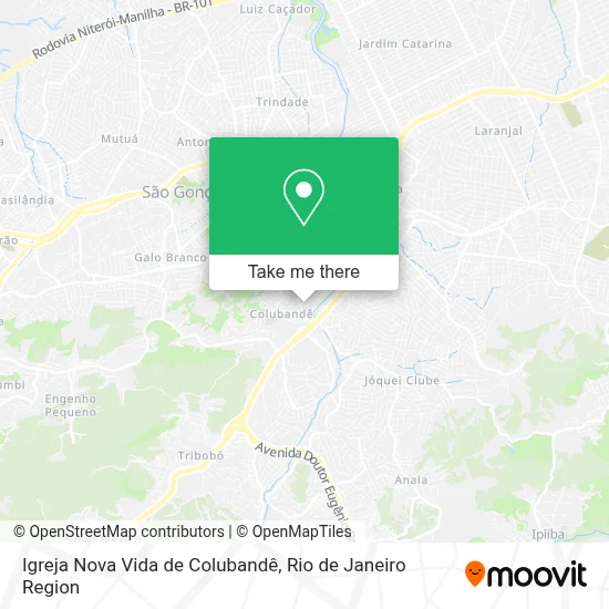 Igreja Nova Vida de Colubandê map