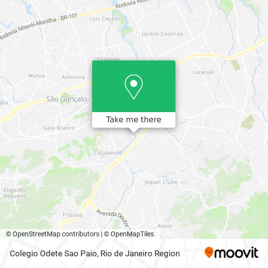 Mapa Colegio Odete Sao Paio