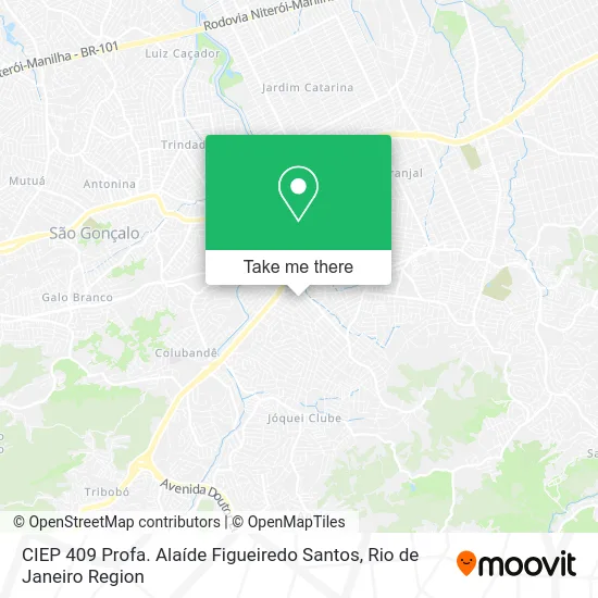 CIEP 409 Profa. Alaíde Figueiredo Santos map