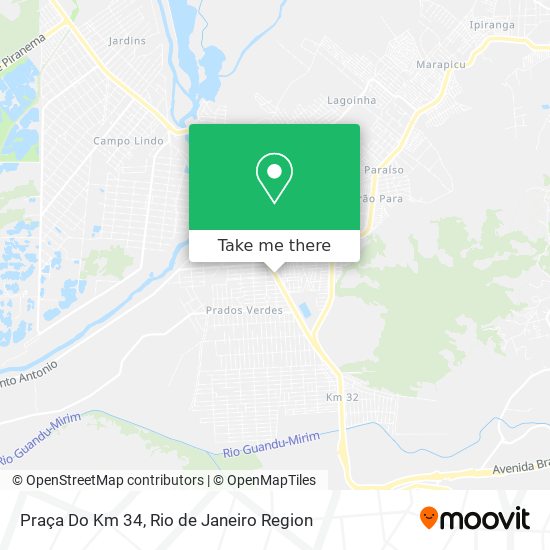 Mapa Praça Do Km 34