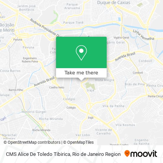 CMS Alice De Toledo Tibirica map