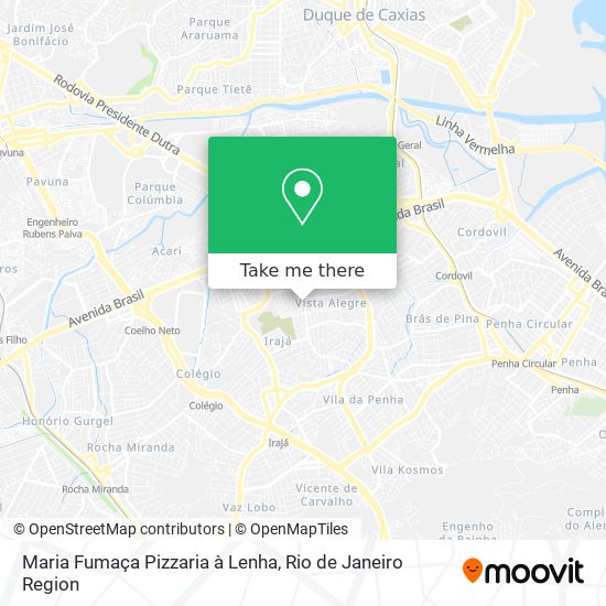 Mapa Maria Fumaça Pizzaria à Lenha