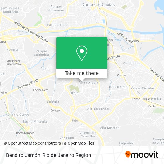 Bendito Jamón map