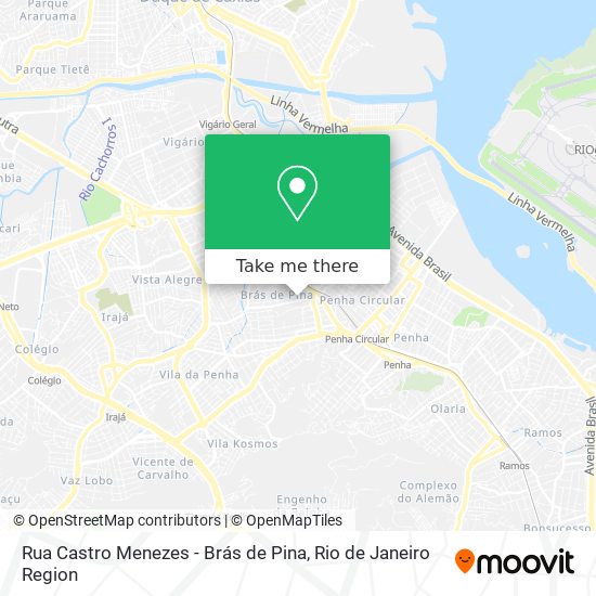 Mapa Rua Castro Menezes - Brás de Pina