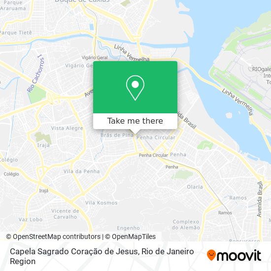 Mapa Capela Sagrado Coração de Jesus