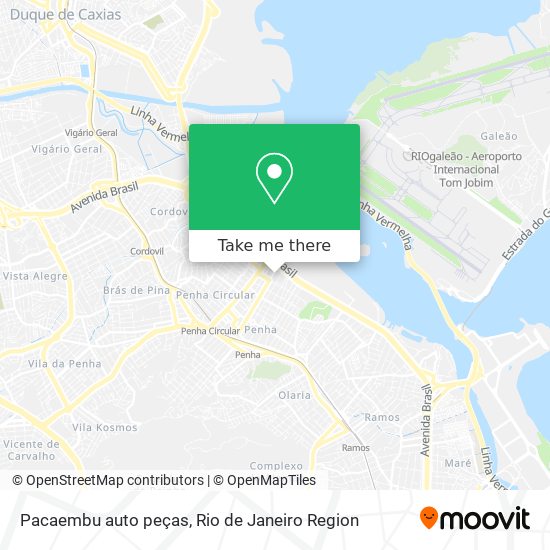 Pacaembu auto peças map