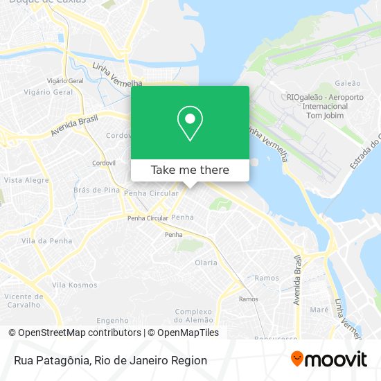 Rua Patagônia map