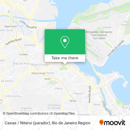 Mapa Caxias / Niteroi (parador)