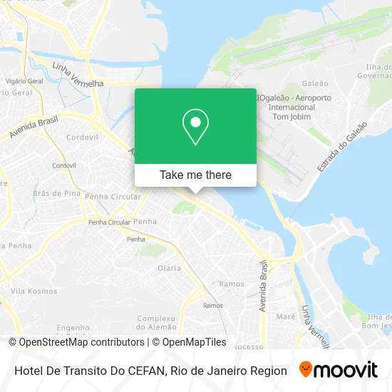 Hotel De Transito Do CEFAN map