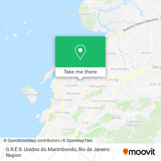 G.R.E.S. Unidos do Marimbondo map