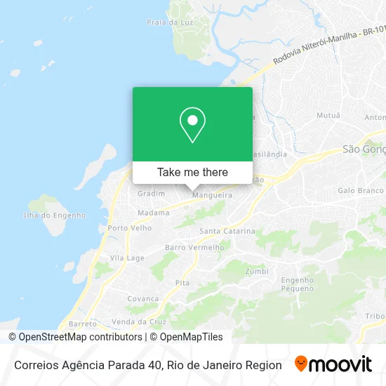 Correios Agência Parada 40 map