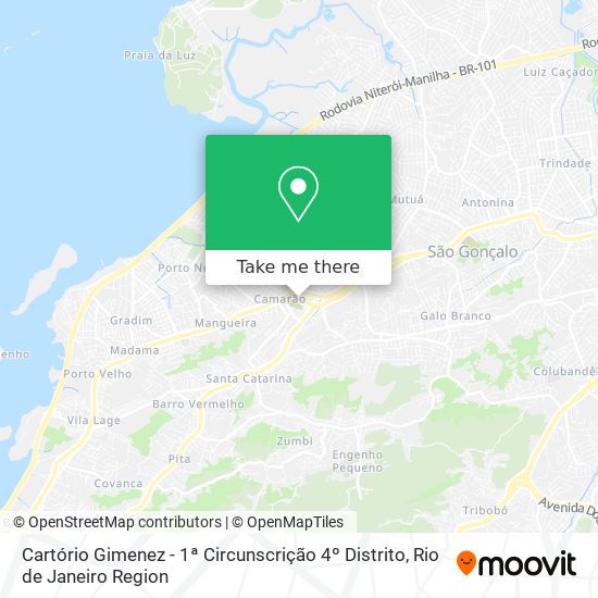 Cartório Gimenez - 1ª Circunscrição 4º Distrito map