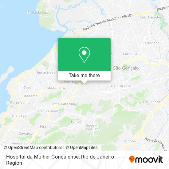 Hospital da Mulher Gonçalense map