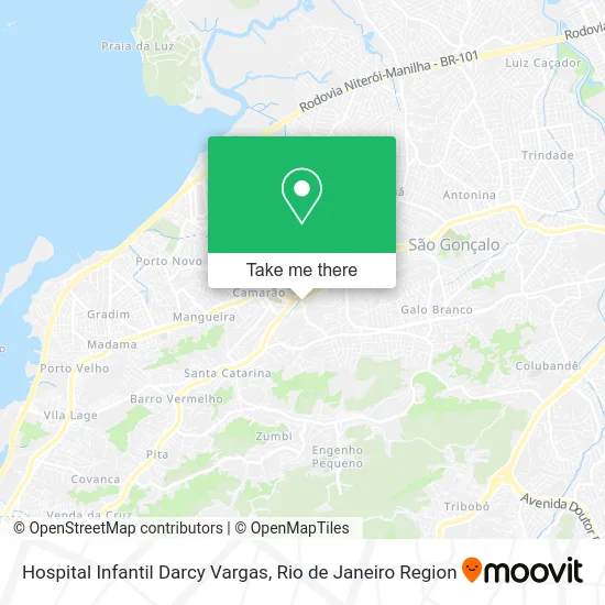 Hospital Infantil Darcy Vargas map