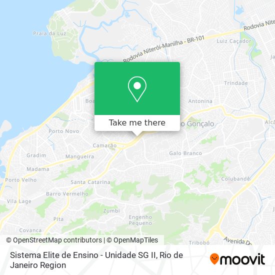 Mapa Sistema Elite de Ensino - Unidade SG II