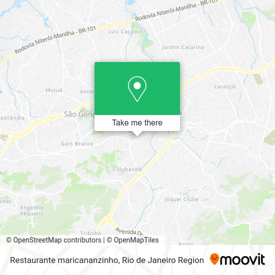 Restaurante maricananzinho map