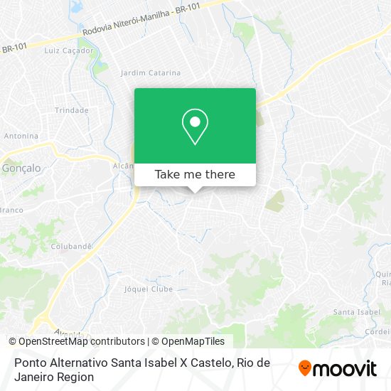 Ponto Alternativo Santa Isabel X Castelo map