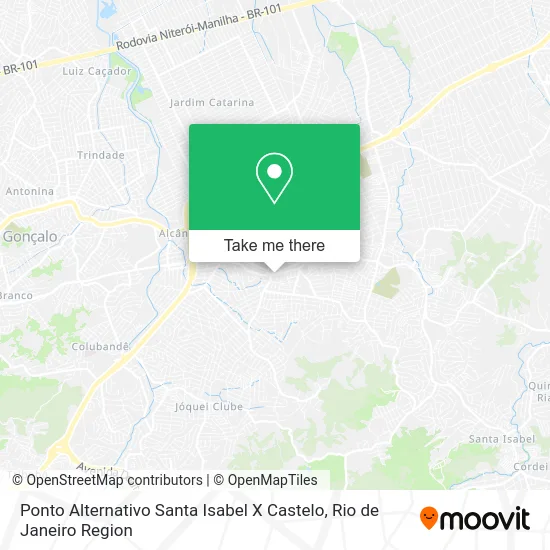 Ponto Alternativo Santa Isabel X Castelo map