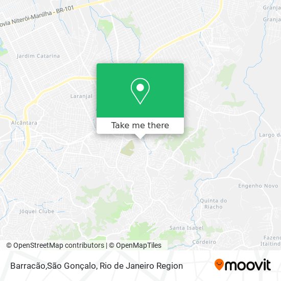 Barracão,São Gonçalo map