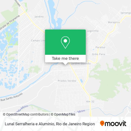 Lunal Serralheria e Alumínio map