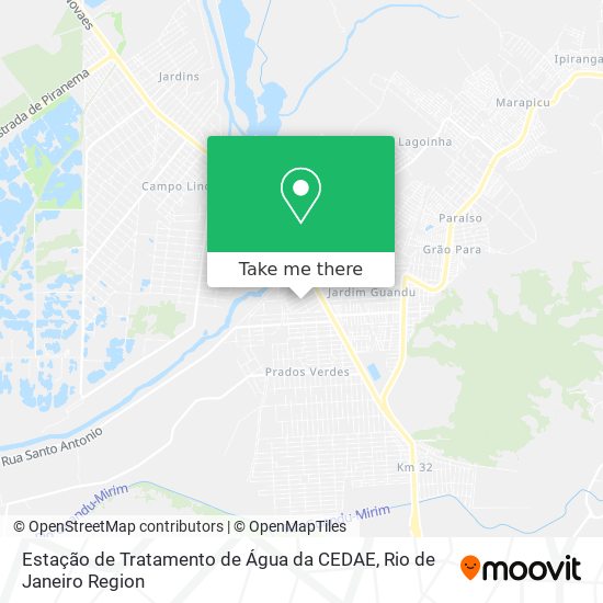 Estação de Tratamento de Água da CEDAE map