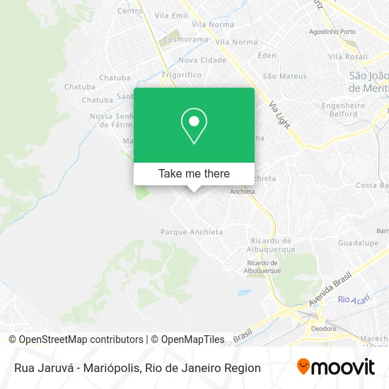 Rua Jaruvá - Mariópolis map