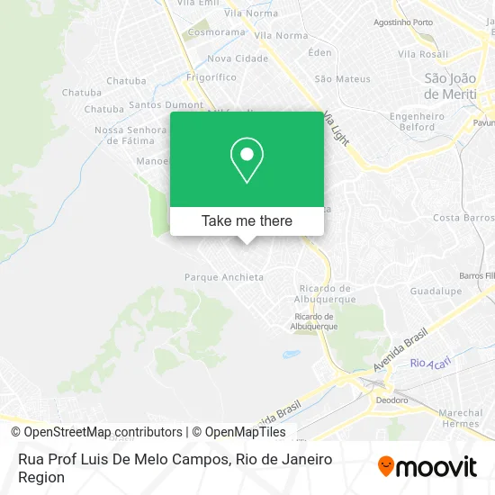 Rua Prof Luis De Melo Campos map