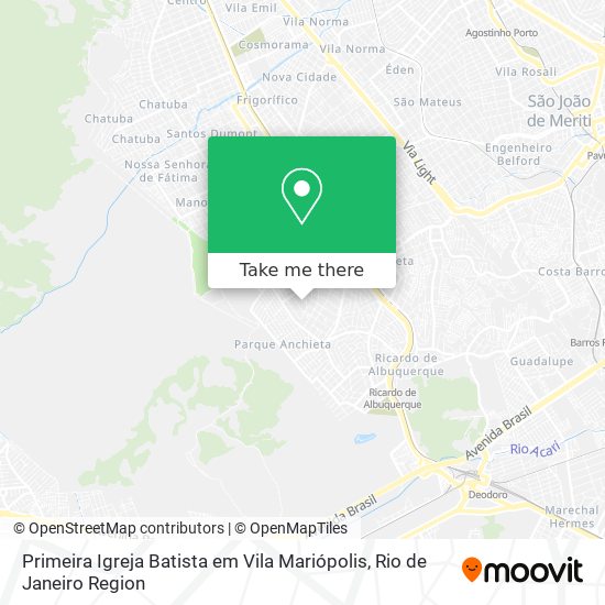 Primeira Igreja Batista em Vila Mariópolis map