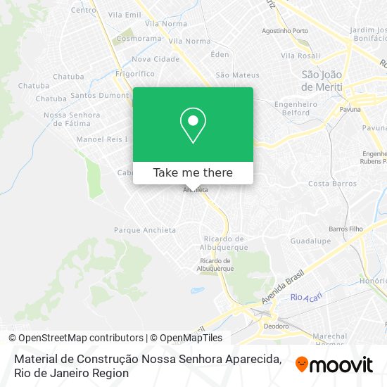 Material de Construção Nossa Senhora Aparecida map