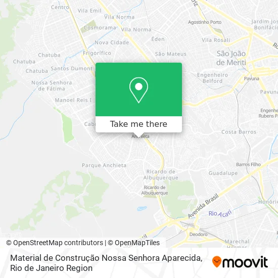 Material de Construção Nossa Senhora Aparecida map
