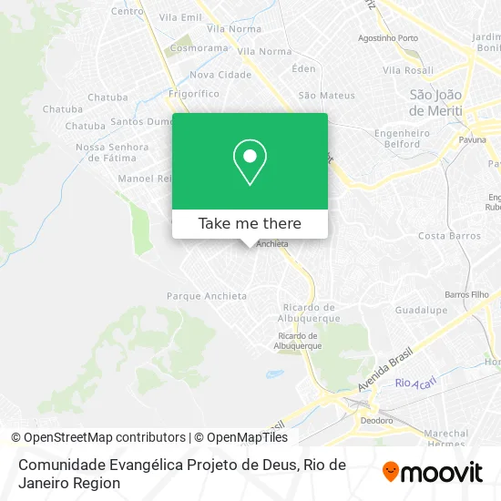 Comunidade Evangélica Projeto de Deus map